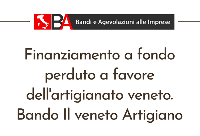 Bandi Artigianato Veneto